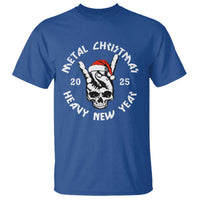 Funny Heavy Metal T Shirt Metal Christmas Heavy New Year Rock Hand Sign - Wonder Print Shop