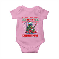 Funny Heavy Christmas Rock Band Guitarist Baby Onesie