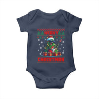 Funny Heavy Christmas Rock Band Guitarist Baby Onesie