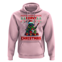 Funny Heavy Christmas Rock Band Guitarist Hoodie