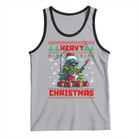 Funny Heavy Christmas Rock Band Guitarist Tank Top