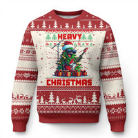 Funny Heavy Xmas Rock Band Guitarist Ugly Christmas Sweater - Wonder Print Shop