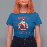 Funny Xmas Sigma Claus T Shirt For Women - Wonder Print Shop