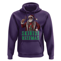 Funny Xmas Hoodie Skibidi Rizzmas Cool Santa Gangsta