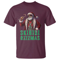 Funny Xmas T Shirt Skibidi Rizzmas Cool Santa Gangsta - Wonder Print Shop