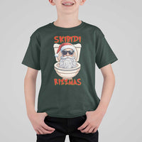 Funny Skibidi Rizzmas Santa Toilet Meme T Shirt For Kid - Wonder Print Shop