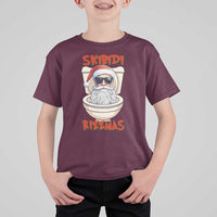 Funny Skibidi Rizzmas Santa Toilet Meme T Shirt For Kid - Wonder Print Shop
