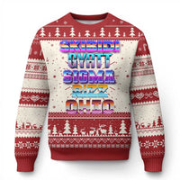 Skibidi Gyatt Sigma Rizz Ohio Ugly Christmas Sweater - Wonder Print Shop