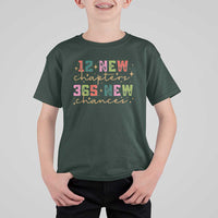 Happy New Year T Shirt For Kid 12 New Chapters 365 New Chances - Wonder Print Shop