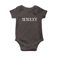 Happy New Year 2025 Baby Onesie MMXXV Roman Numerals