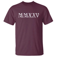 Happy New Year 2025 T Shirt MMXXV Roman Numerals - Wonder Print Shop