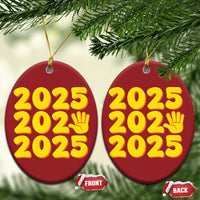 Funny Happy New Year 2025 Christmas Ornament - Wonder Print Shop