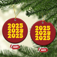 Funny Happy New Year 2025 Christmas Ornament - Wonder Print Shop
