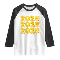 Funny Happy New Year 2025 Raglan Shirt