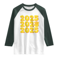 Funny Happy New Year 2025 Raglan Shirt