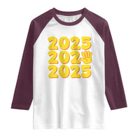 Funny Happy New Year 2025 Raglan Shirt