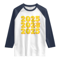 Funny Happy New Year 2025 Raglan Shirt