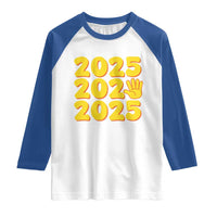Funny Happy New Year 2025 Raglan Shirt