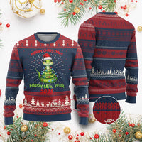 Year Of The Snake 2025 Ugly Christmas Sweater Merry Xmas And Happy New Year Cute Snake - Wonder Print Shop