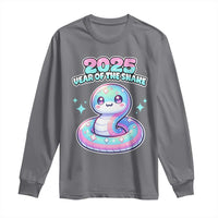 Year Of The Snake 2025 Long Sleeve Shirt Cute Snake Happy New Year
