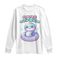 Year Of The Snake 2025 Long Sleeve Shirt Cute Snake Happy New Year
