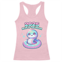 Year Of The Snake 2025 Racerback Tank Top Cute Snake Happy New Year