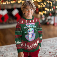 Year Of The Snake 2025 Ugly Christmas Sweater Cute Snake Happy New Year - Wonder Print Shop