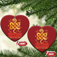 Year Of The Snake 2025 Christmas Ornament Lunar New Year Chinese Traditional - Wonder Print Shop