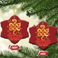 Year Of The Snake 2025 Christmas Ornament Lunar New Year Chinese Traditional - Wonder Print Shop