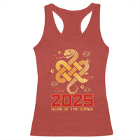 Year Of The Snake 2025 Racerback Tank Top Lunar New Year Chinese Traditional