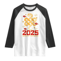 Year Of The Snake 2025 Raglan Shirt Lunar New Year Chinese Traditional