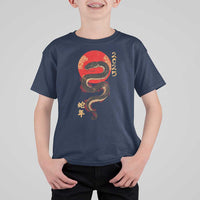 Year Of The Snake 2025 T Shirt For Kid Lunar New Year Chinese Snake - Wonder Print Shop