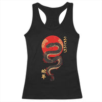 Year Of The Snake 2025 Racerback Tank Top Lunar New Year Chinese Snake