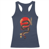 Year Of The Snake 2025 Racerback Tank Top Lunar New Year Chinese Snake