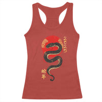 Year Of The Snake 2025 Racerback Tank Top Lunar New Year Chinese Snake