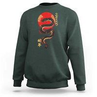 Year Of The Snake 2025 Sweatshirt Lunar New Year Chinese Snake - Wonder Print Shop