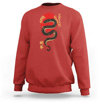 Year Of The Snake 2025 Sweatshirt Lunar New Year Chinese Snake - Wonder Print Shop