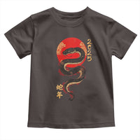 Year Of The Snake 2025 Toddler T Shirt Lunar New Year Chinese Snake