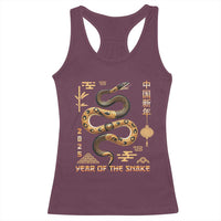Lunar New Year 2025 Racerback Tank Top Year Of The Snake 2025 Chinese China