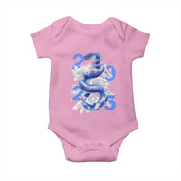 Year Of The Snake 2025 Baby Onesie Chinese New Year Blue Snake