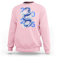 Year Of The Snake 2025 Sweatshirt Chinese New Year Blue Snake - Wonder Print Shop