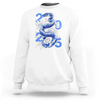 Year Of The Snake 2025 Sweatshirt Chinese New Year Blue Snake - Wonder Print Shop