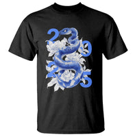 Year Of The Snake 2025 T Shirt Chinese New Year Blue Snake - Wonder Print Shop