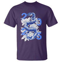 Year Of The Snake 2025 T Shirt Chinese New Year Blue Snake - Wonder Print Shop