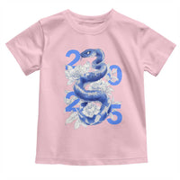Year Of The Snake 2025 Toddler T Shirt Chinese New Year Blue Snake