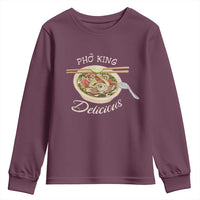 Vietnamese Food Lover Youth Sweatshirt Pho King Delicious