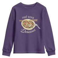 Vietnamese Food Lover Youth Sweatshirt Pho King Delicious