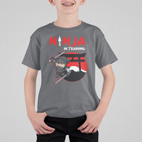 Ninja T Shirt For Kid In Training Cool Warrior Kids Boy Man Ninjutsu - Wonder Print Shop