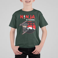 Ninja T Shirt For Kid In Training Cool Warrior Kids Boy Man Ninjutsu - Wonder Print Shop