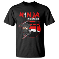 Ninja T Shirt In Training Cool Warrior Kids Boy Man Ninjutsu - Wonder Print Shop